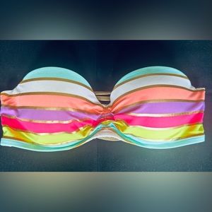 Victoria Secret Neon Rainbow Gold bikini